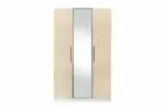 WARDROBE 3 DOOR LIGHT BROWN WITH/WITHOUT MIRROR AKAMU - Image 4