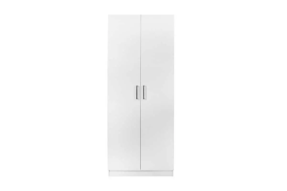 WARDROBE 2 DOOR WHITE WITH/WITHOUT MIRROR - Image 3