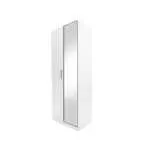 WARDROBE 2 DOOR WHITE WITH/WITHOUT MIRROR