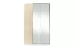 WARDROBE 3 DOOR LIGHT BROWN WITH/WITHOUT MIRROR AKAMU - Image 5