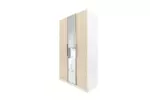 WARDROBE 3 DOOR LIGHT BROWN WITH/WITHOUT MIRROR AKAMU - Image 7