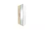 WARDROBE 2 DOOR LIGHT BROWN WITH/WITHOUT MIRROR
