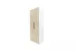 WARDROBE 2 DOOR LIGHT BROWN WITH/WITHOUT MIRROR - Image 4