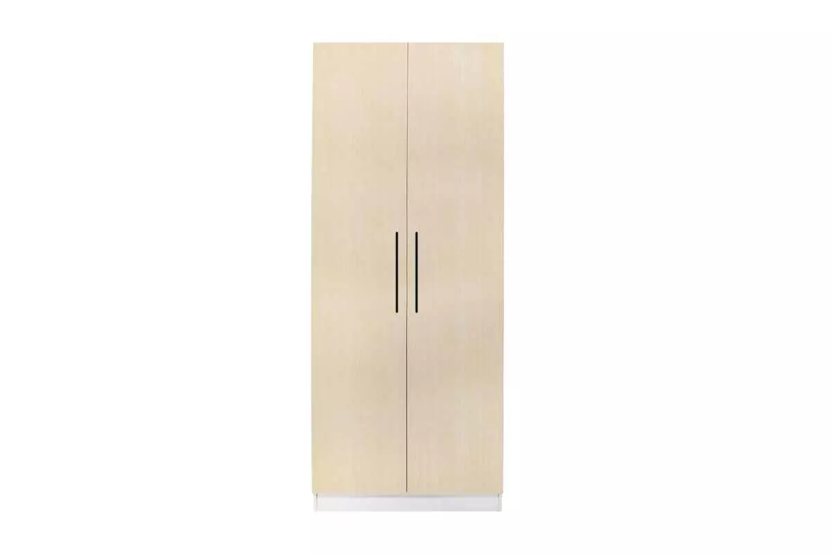 WARDROBE 2 DOOR LIGHT BROWN WITH/WITHOUT MIRROR - Image 3