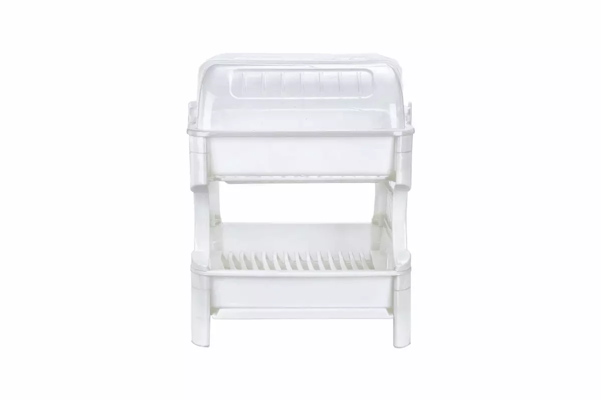 2-TIER DISH DRAINER WITH COVER - Image 2