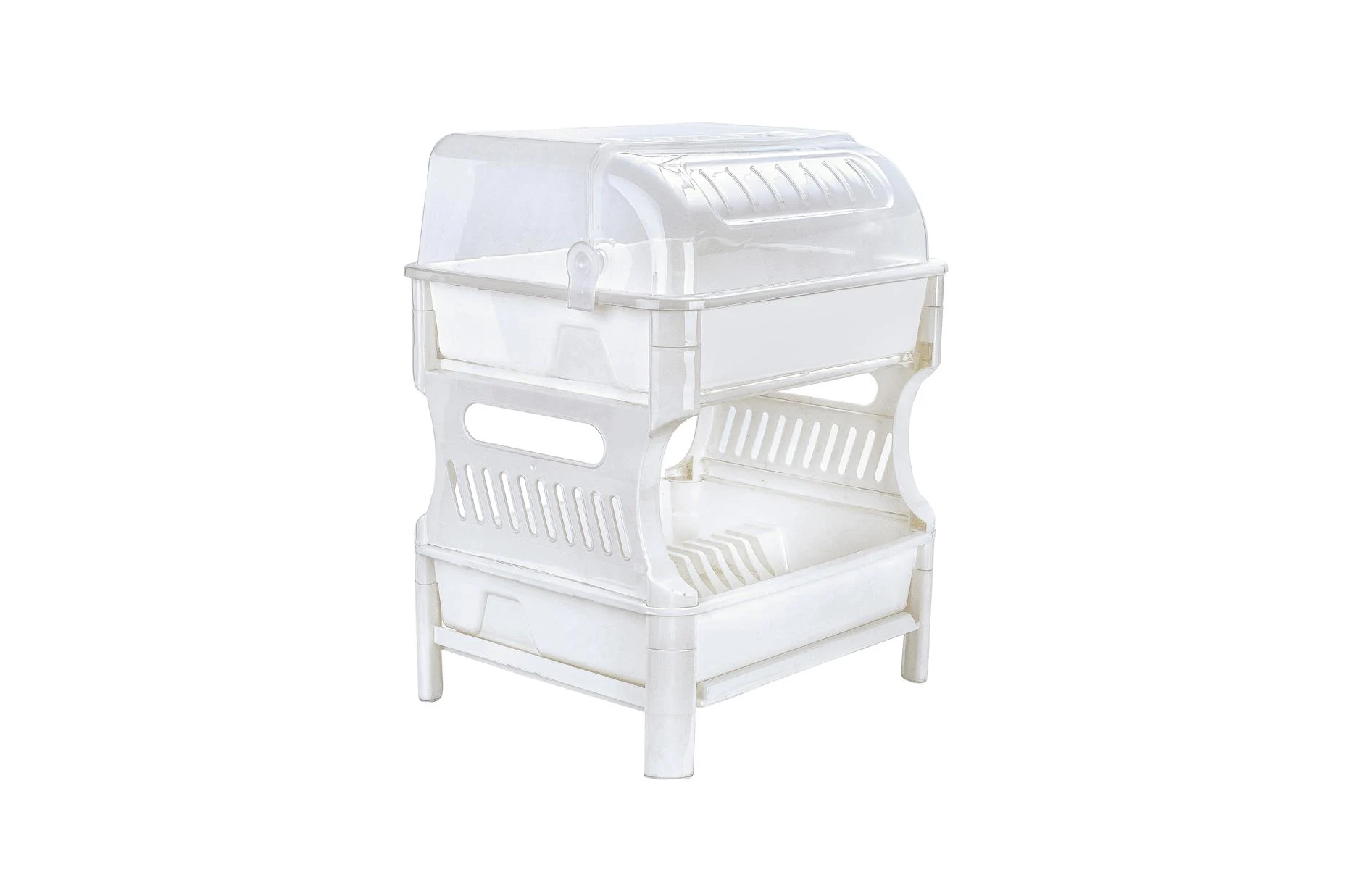 5232(1) 2-TIER DISH DRAINER WITH COVER - Image 1