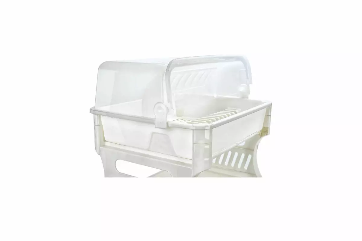 2-TIER DISH DRAINER WITH COVER - Image 3