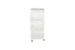 3 TIER PLASTIC SHELVES WITH WHEELS - Image 2