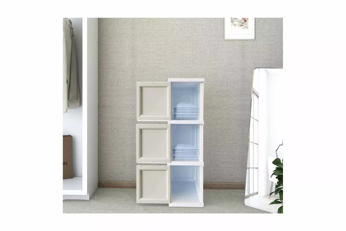 3-TIER CABINET WITH DOORS - Image 4