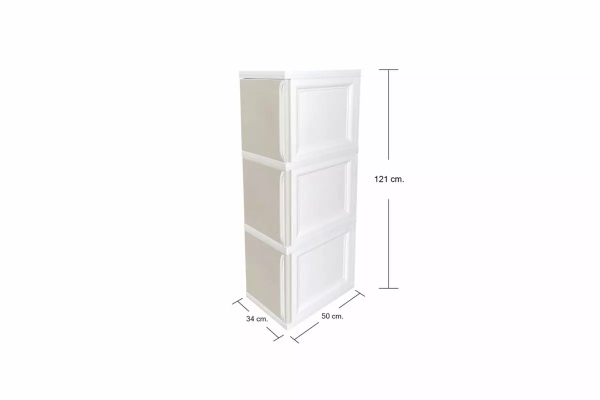 3-TIER CABINET WITH DOORS - Image 3