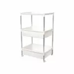 3-TIER SHELVING UNIT WITH WHEELS