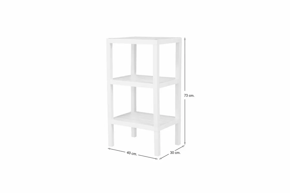 3-TIER PLASTIC SHELVING UNIT - Image 3