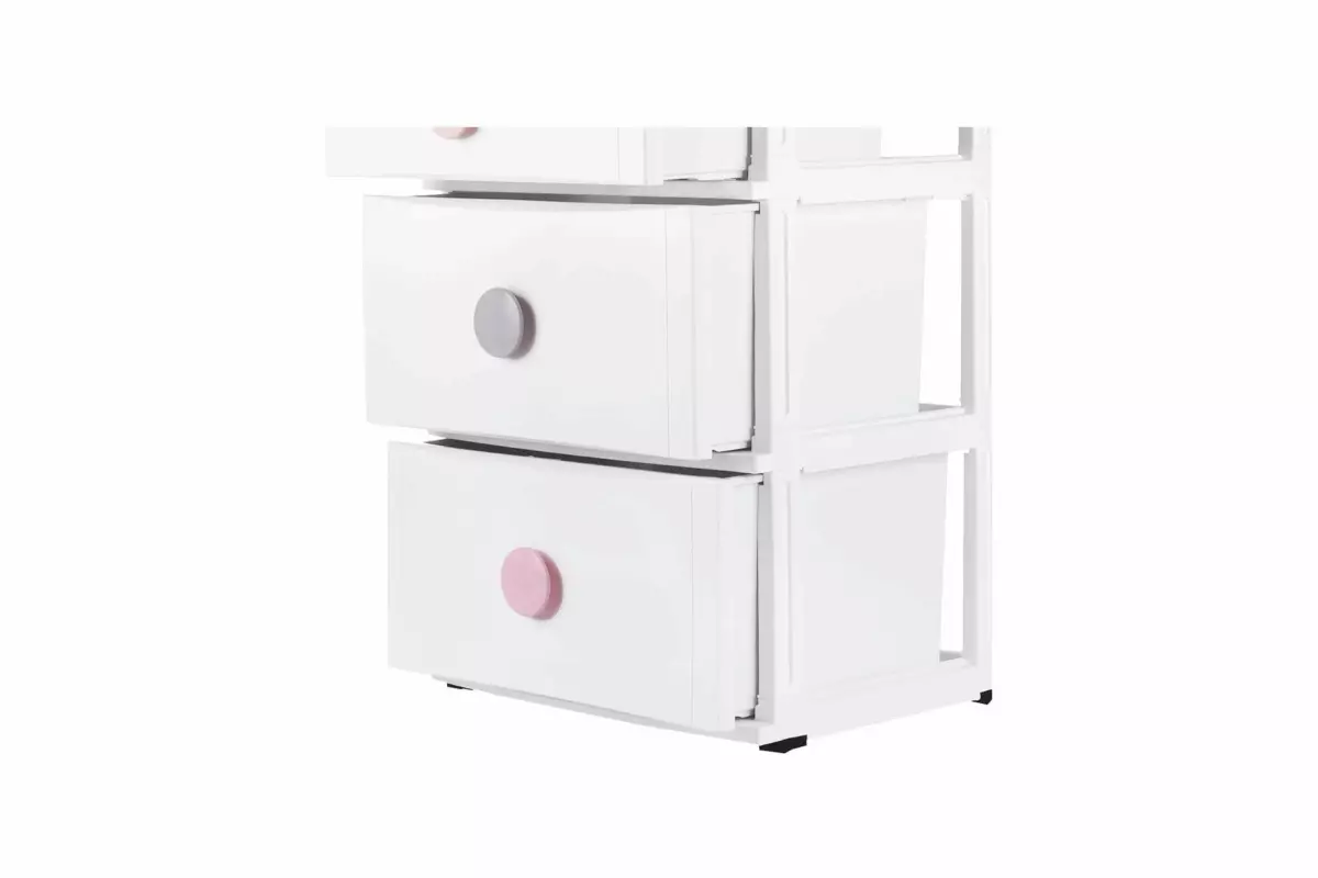 4 DRAWER CABINET WITH WHEELS - Image 3