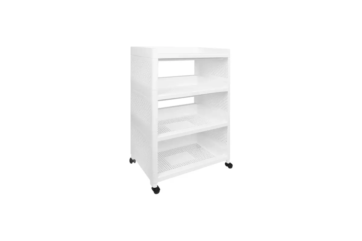 4-TIER SHELVING UNIT WITH WHEELS - Image 2