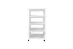 5-TIER SHELVING UNIT WITH WHEELS