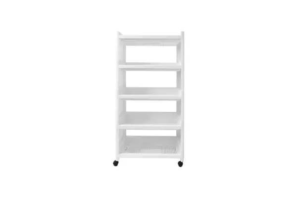 5-TIER SHELVING UNIT WITH WHEELS