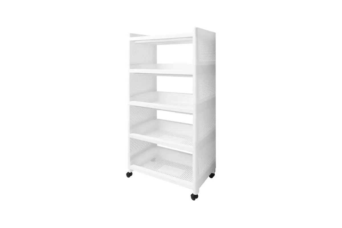 5-TIER SHELVING UNIT WITH WHEELS - Image 2