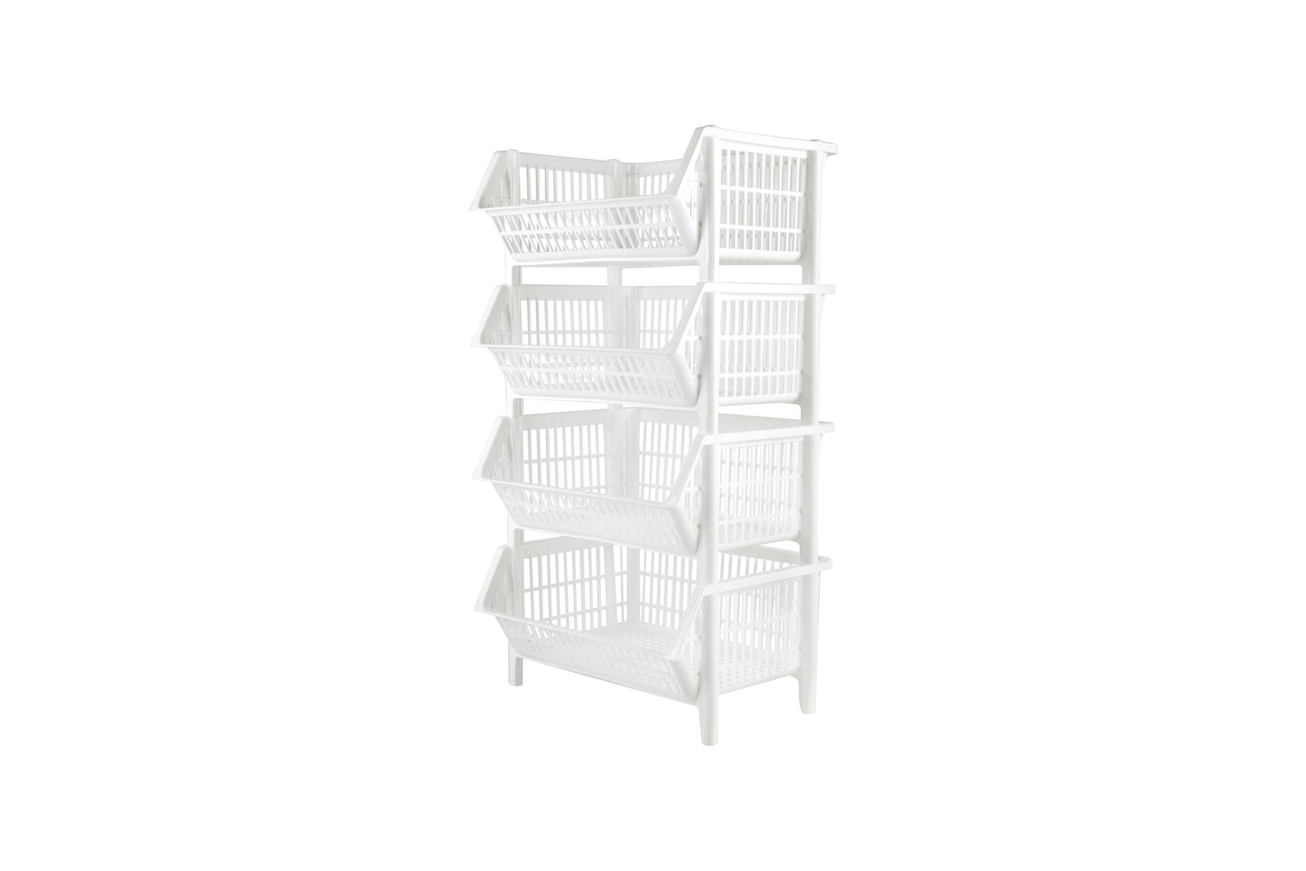 5257 4-TIER BASKET SHELVING UNIT - Image 1