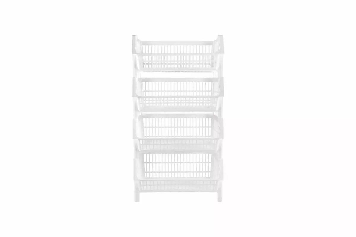 4-TIER BASKET SHELVING UNIT - Image 6