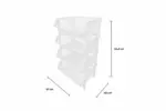 4-TIER BASKET SHELVING UNIT - Image 7