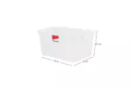 STORAGE BOX WITH LID AND WHEELS 35.5L - Image 4