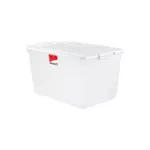 STORAGE BOX WITH LID AND WHEELS 66L