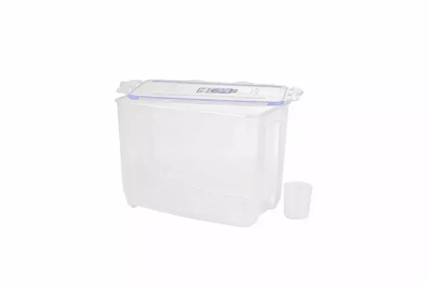 PLASTIC RICE STORAGE CONTAINER + MEASURING CUP 10KG