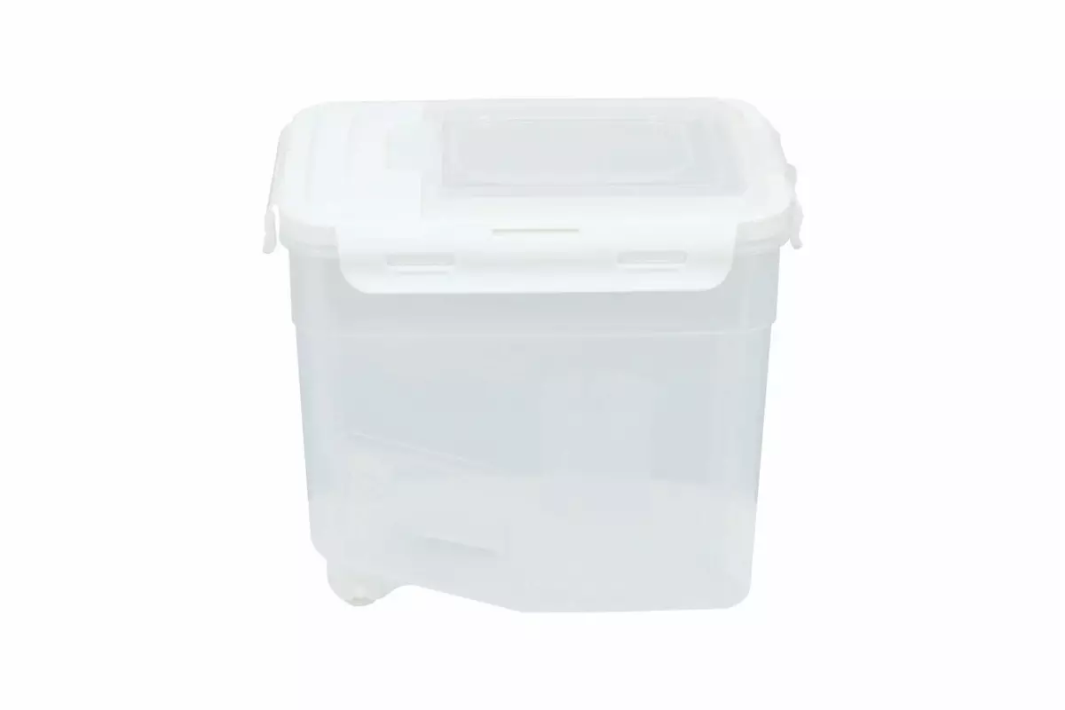 PLASTIC RICE STORAGE CONTAINER + MEASURING CUP 5KG - Image 4