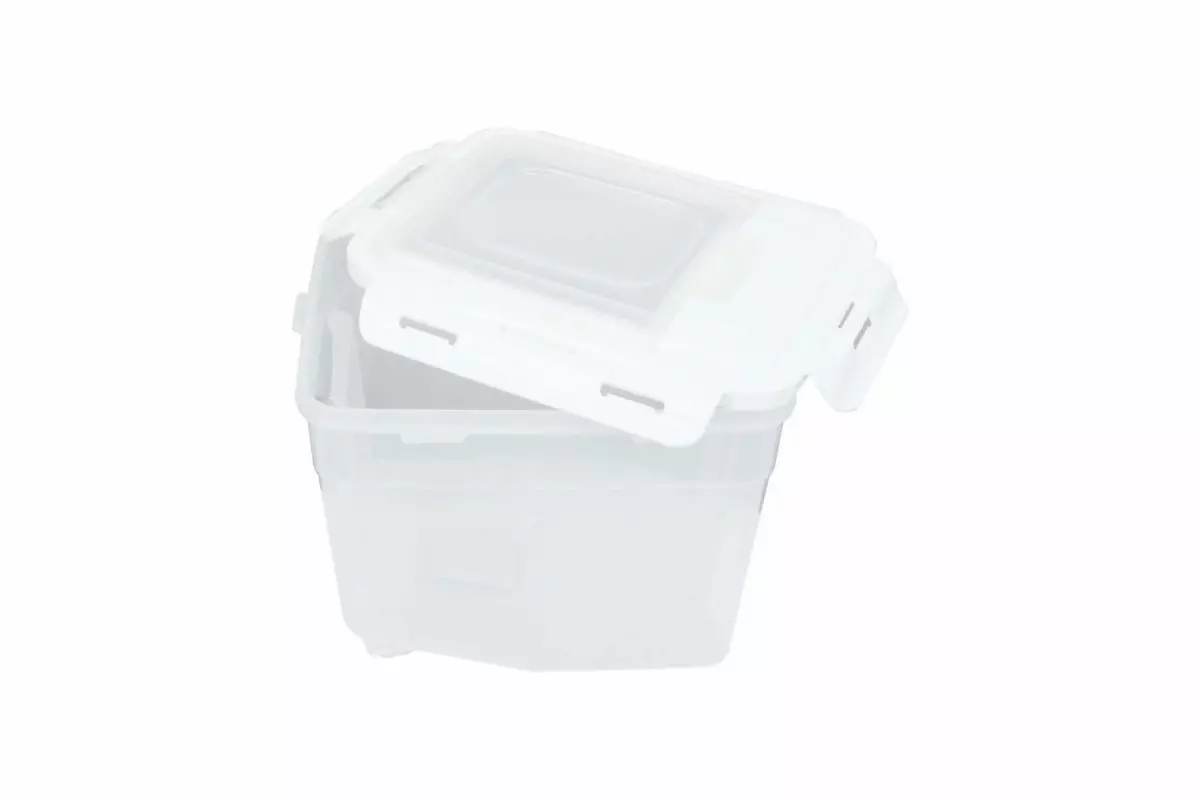 PLASTIC RICE STORAGE CONTAINER + MEASURING CUP 5KG - Image 3