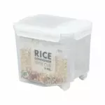 PLASTIC RICE STORAGE CONTAINER + MEASURING CUP 5KG