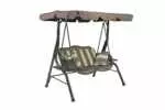 SWING CHAIR WITH CUSHION AND CANVAS SHADE
