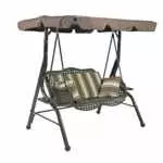 SWING CHAIR WITH CUSHION AND CANVAS SHADE