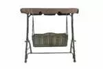 SWING CHAIR WITH CUSHION AND CANVAS SHADE - Image 4