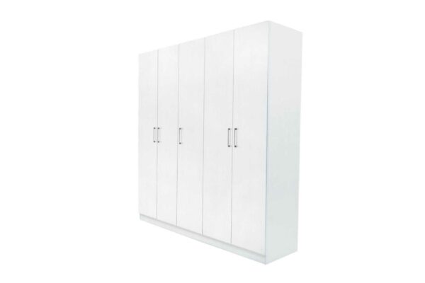 WARDROBE 5 DOOR WHITE AKAMU