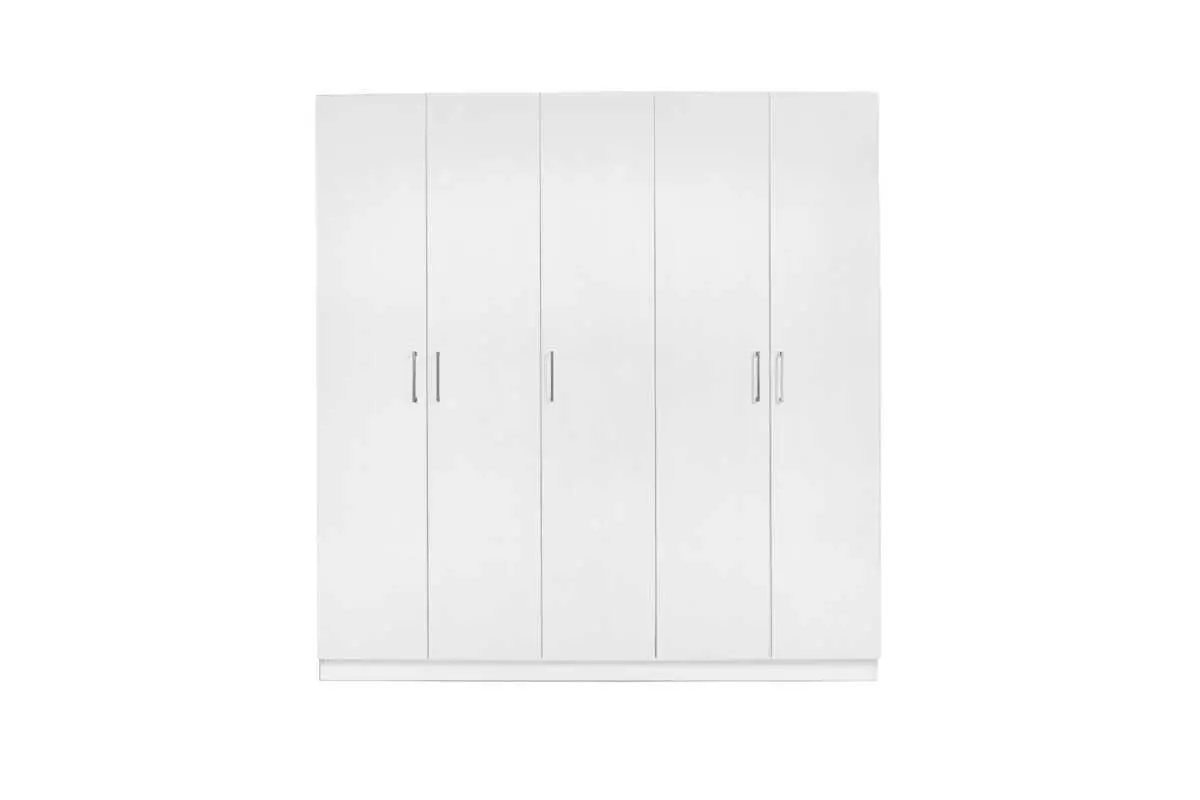 WARDROBE 5 DOOR WHITE AKAMU - Image 2