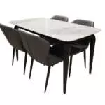 DINING SET WITH 4 CHAIRS