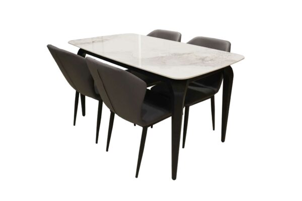 DINING SET WITH 4 CHAIRS