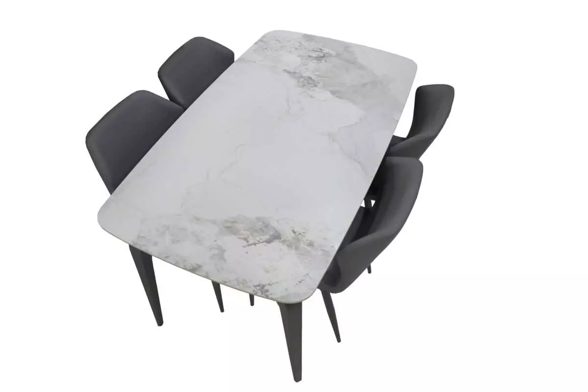 DINING SET WITH 4 CHAIRS - Image 2