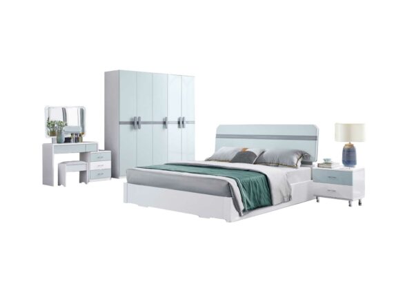 BEDROOM SET DOUBLE STORAGE BED AKAMU