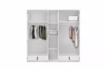 WARDROBE 5 DOOR WHITE AKAMU - Image 3