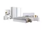 BEDROOM SET QUEEN STORAGE BED WITH 2 SLIDING DOOR WARDROBE AKAMU