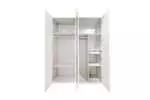 BEDROOM SET QUEEN STORAGE BED WITH 4 DOOR WARDROBE AKAMU - Image 11