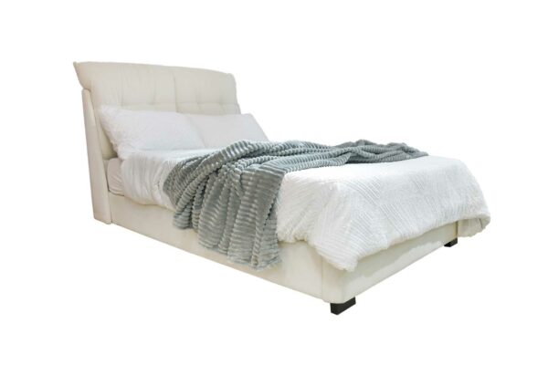 STORAGE DOUBLE BED PU FABRIC CUSHIONED AKAMU