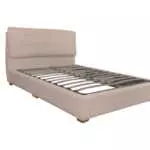 AKAMU QUEEN BED PU FABRIC CUSHIONED