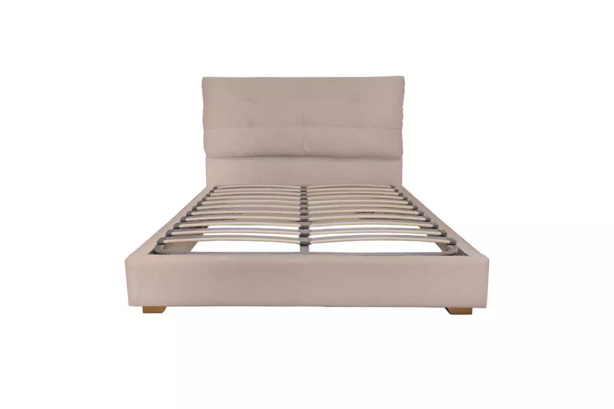 AKAMU QUEEN BED PU FABRIC CUSHIONED - Image 2