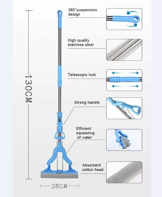 AODI FOLDING PVA SPONGE MOP