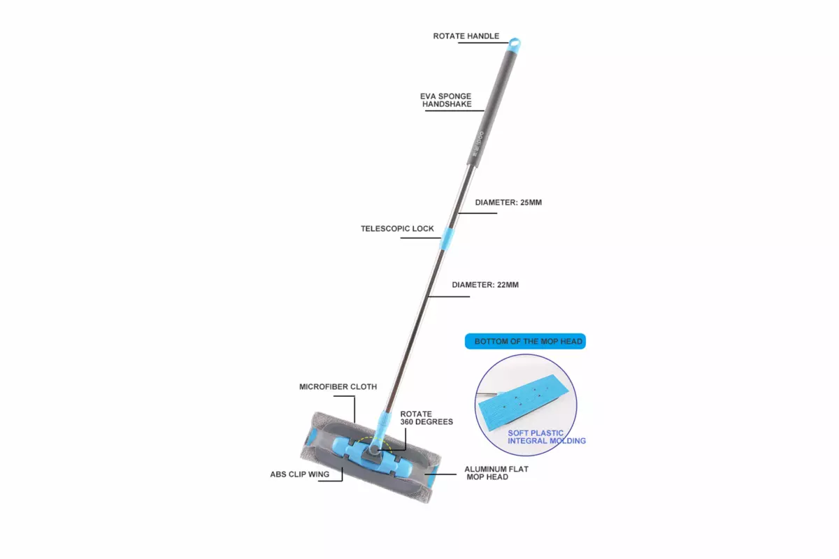 AODI CLIP FLAT MOP(2 REFILL) - Image 3