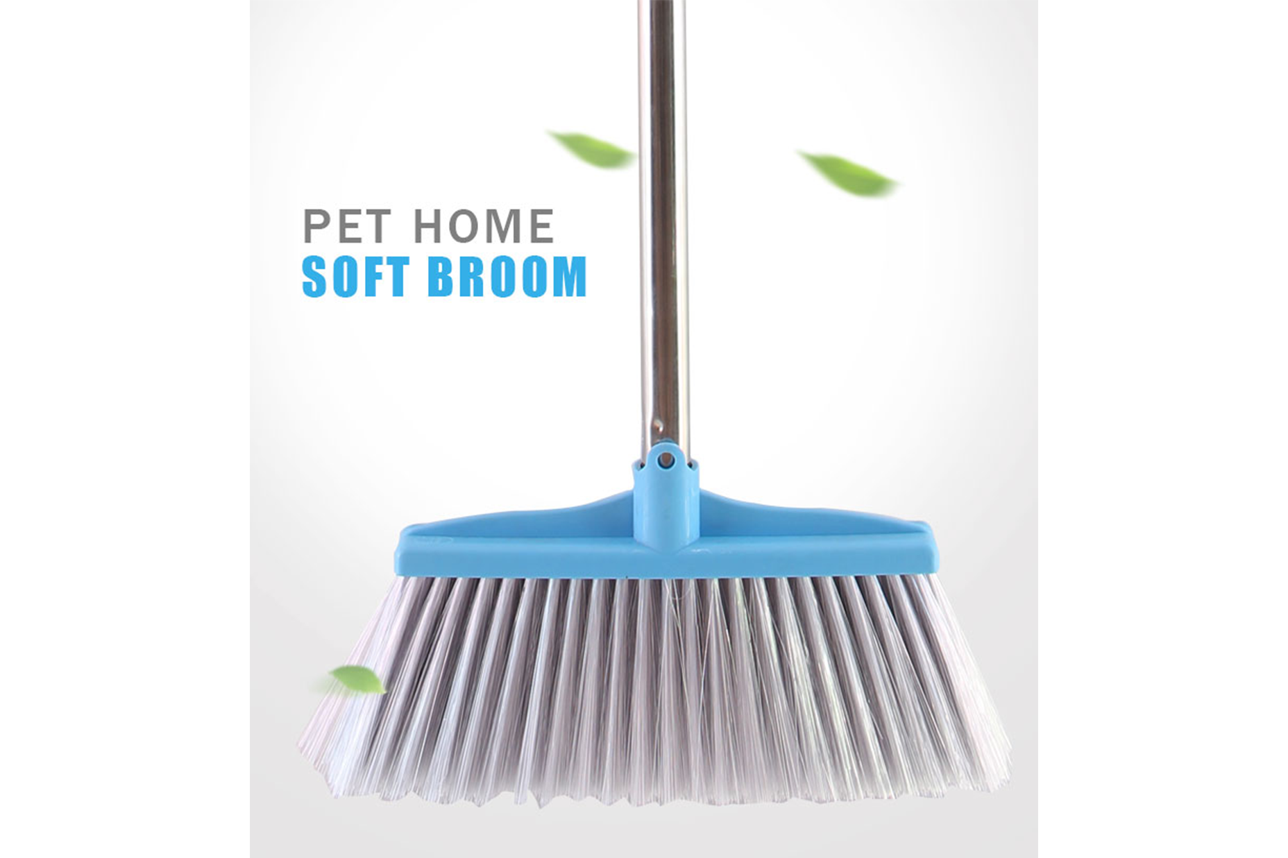 5473 AODI STEEL HANDLE BROOM STEEL, PLASTIC - Image 1