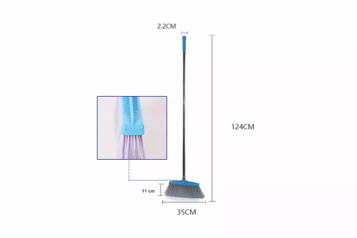 AODI STEEL HANDLE BROOM STEEL, PLASTIC - Image 2