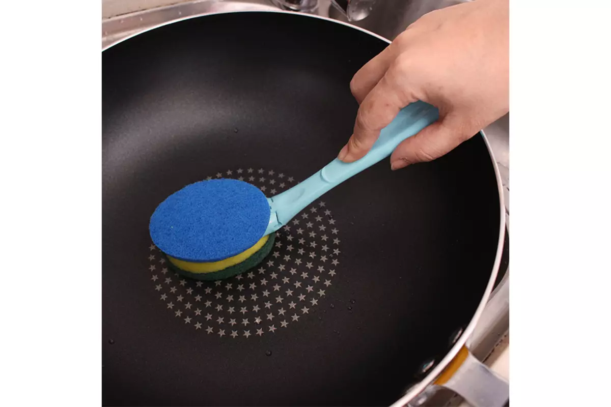 AODI NYLON NON STICK POT DOUBLE-SIDED BRUSH - Image 2